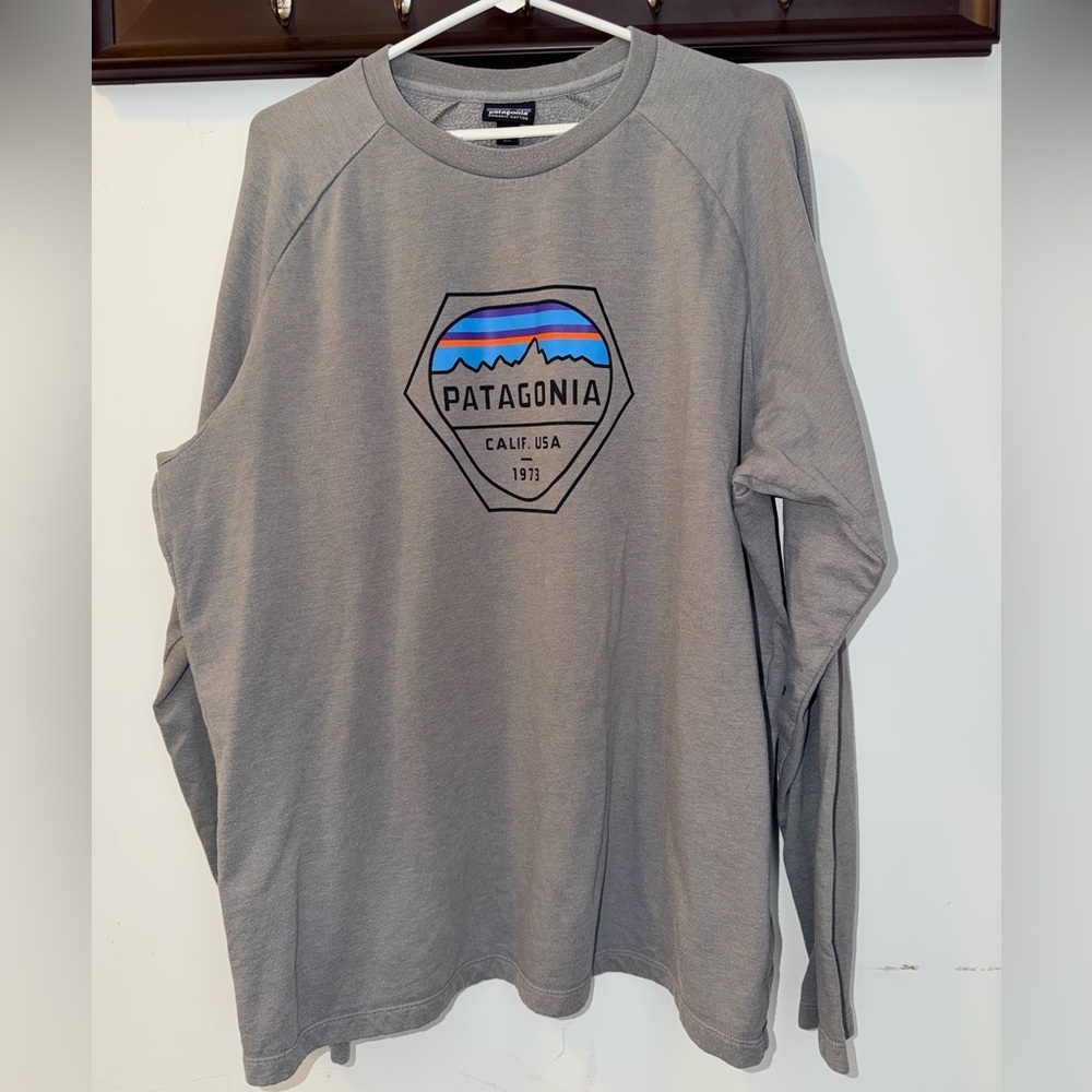 Patagonia Men's Fitz Roy Hex Lightweight Crew Sweatshirt Size XXL